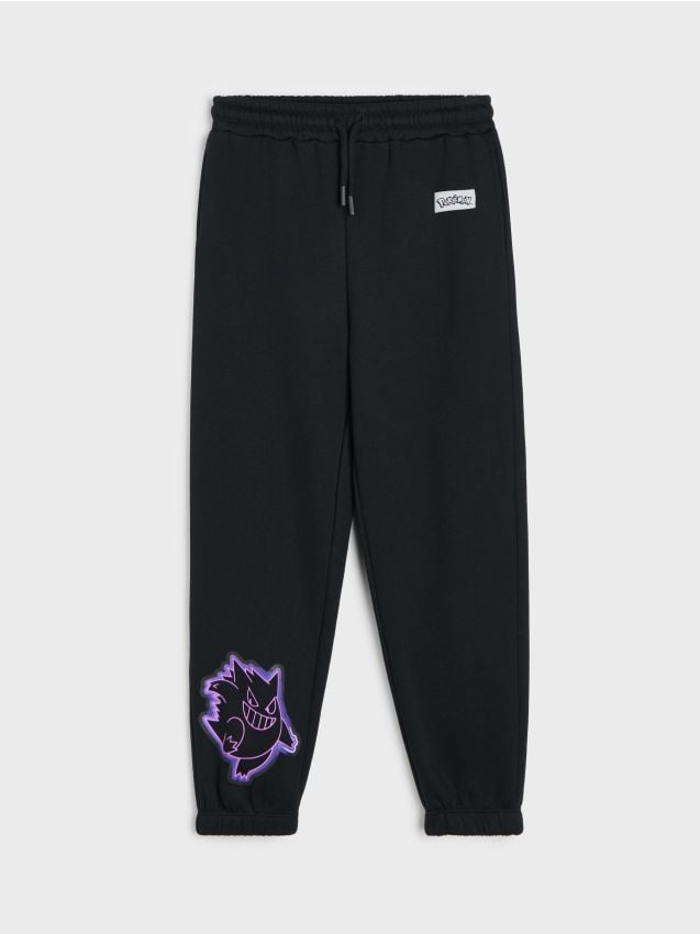 Sinsay - Pantaloni de trening loose jogger Pokémon - negru