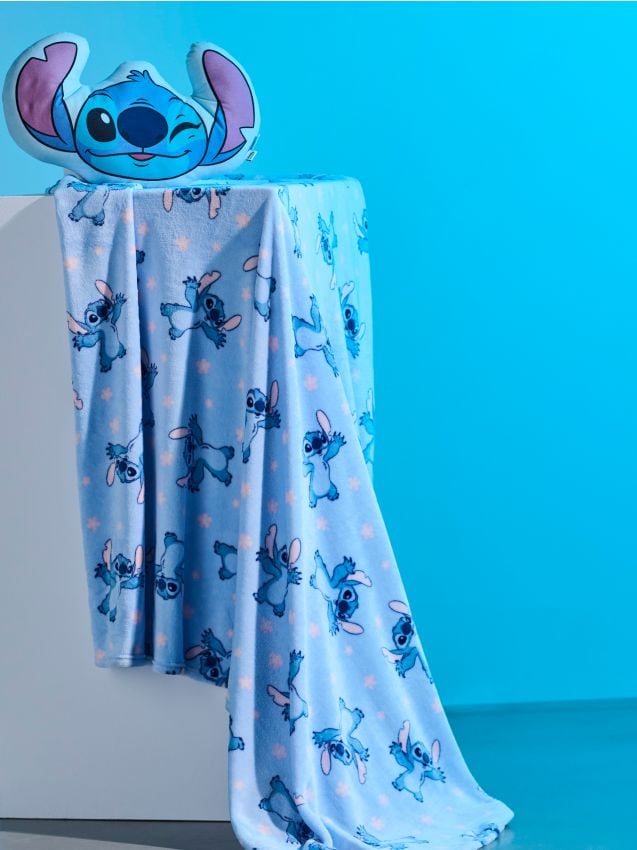 Sinsay - Pătură Stitch - albastru-pal