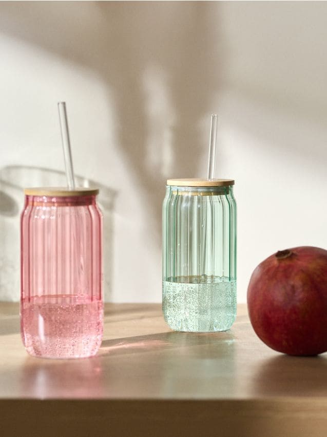 Sinsay - MUG & STRAW - verde-deschis