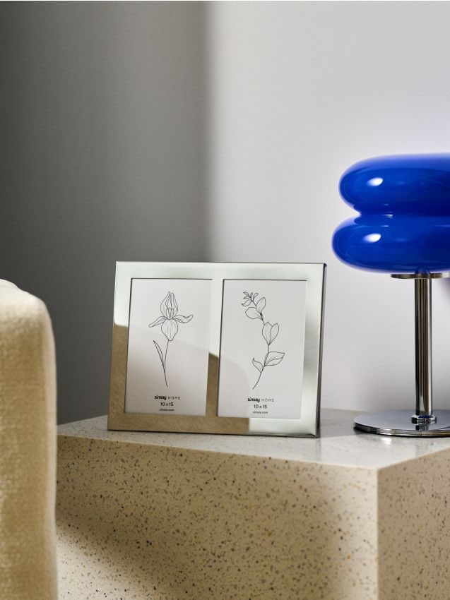 Sinsay - Ramă foto argintie pentru două poze - argintiu