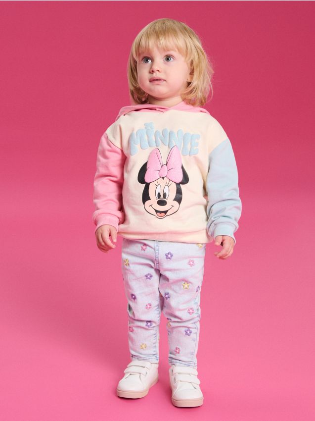 Sinsay - Hanorac cu imprimeu Minnie Mouse - crem