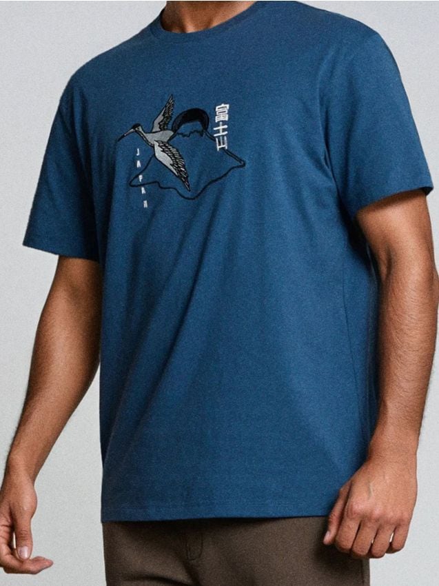 Sinsay - Tricou cu mânecă scurtă - bleumarin