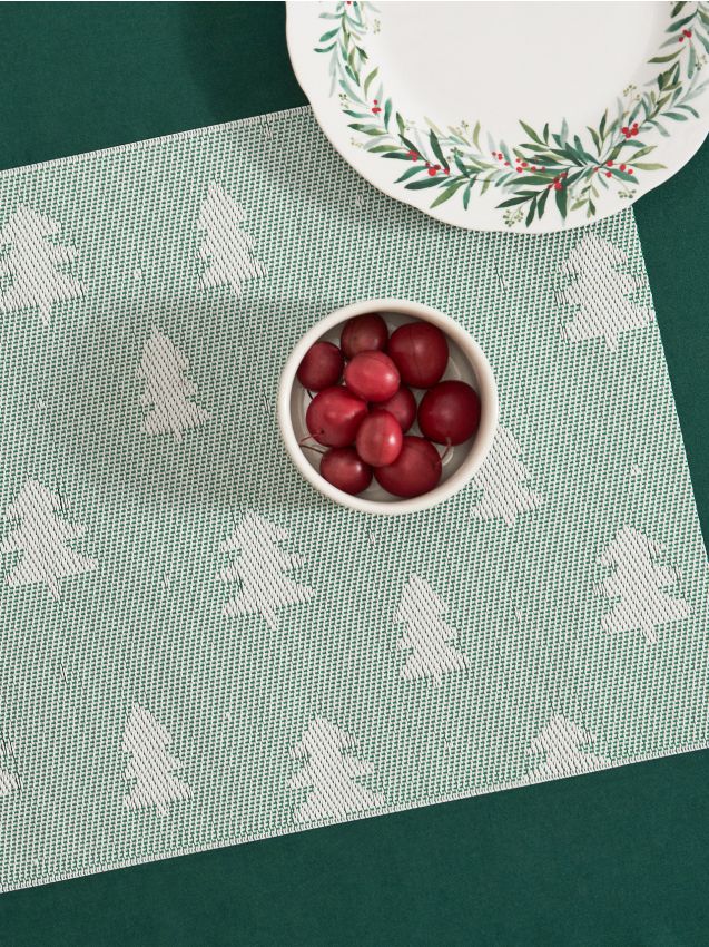 Sinsay - Prestieranie s vianočným motívom 2 kusy - svetlozelená