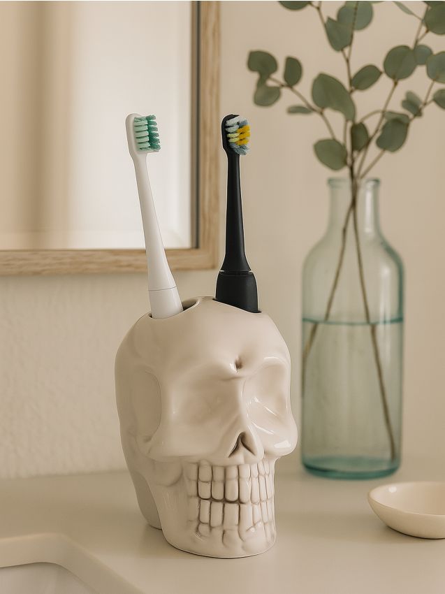 Sinsay - Držiak na zubnú kefku - krémová