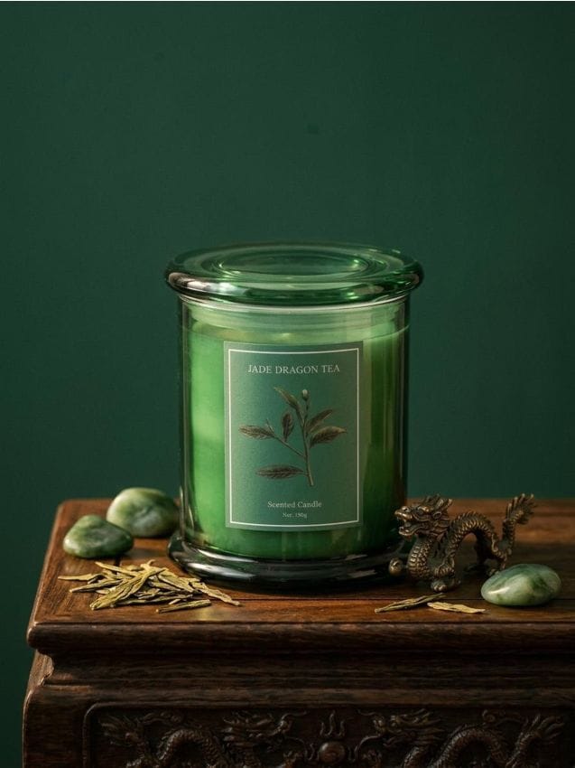 Sinsay - Lumânare parfumată Jade Dragon Tea - verde