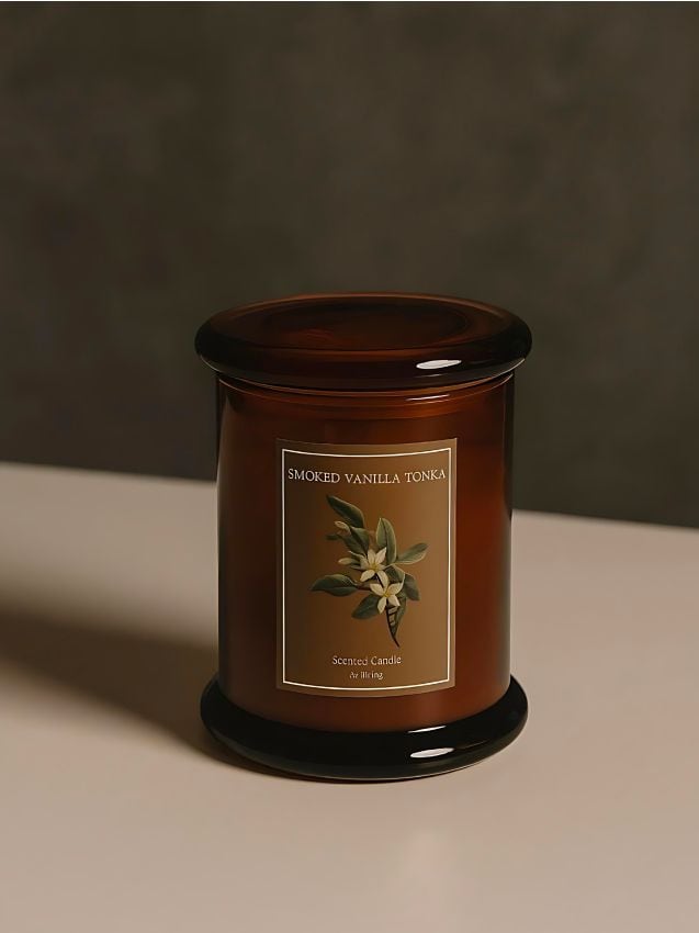 Sinsay Sinsay - Αρωματικό κερί Smoked Vanilla Tonka - καφέ