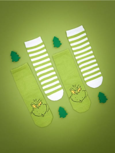 Пакување од 2 пара чорапи Grinch