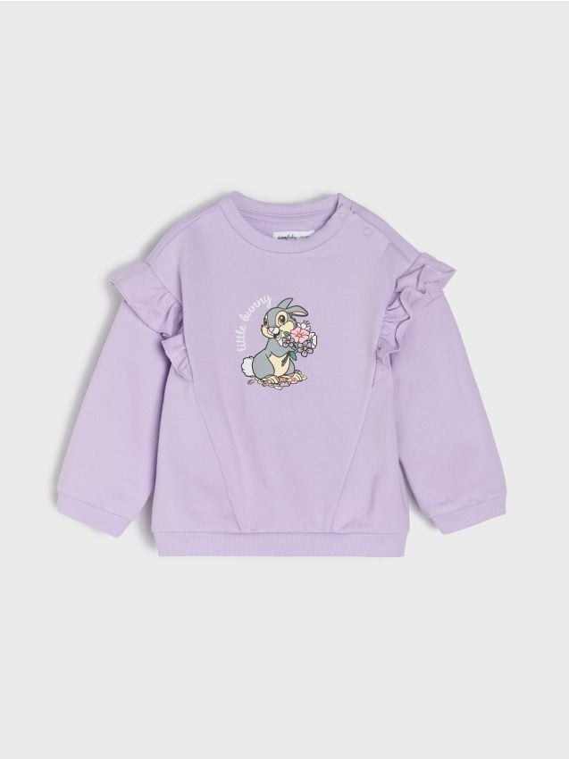 Sinsay - Hanorac crewneck Bambi - lavand