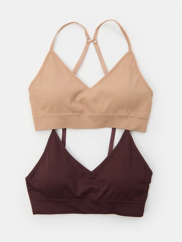 Sinsay - Non-wired bra 2 pack - viacfarebná