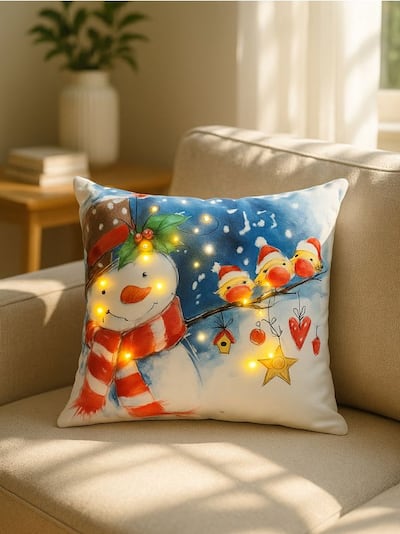 Dekoratív párna LED fényekkel