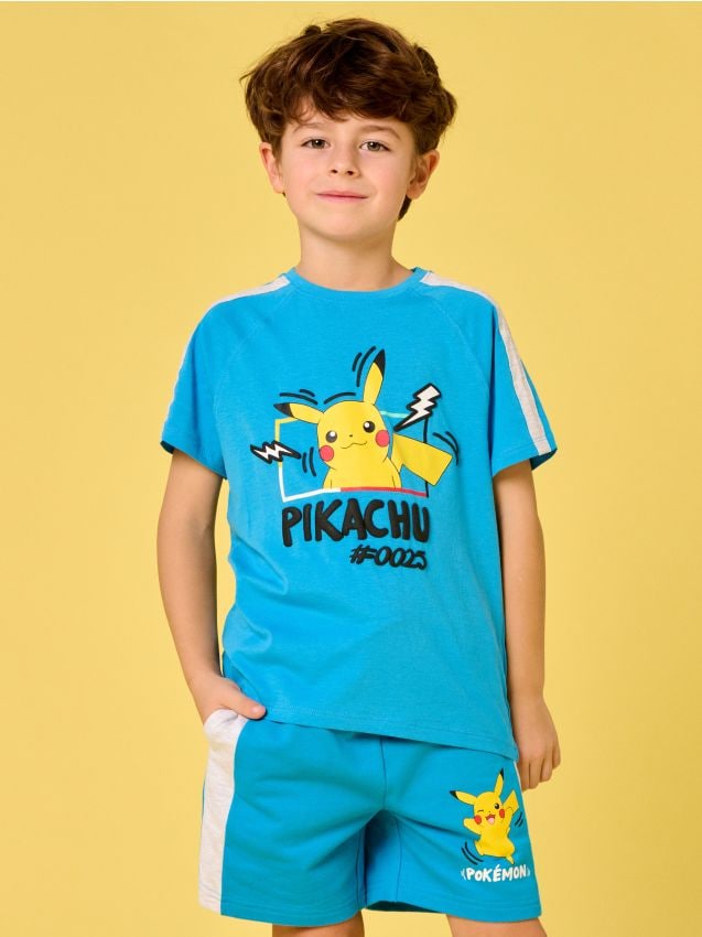 Sinsay - Pantaloni scurți Pokémon - albastru