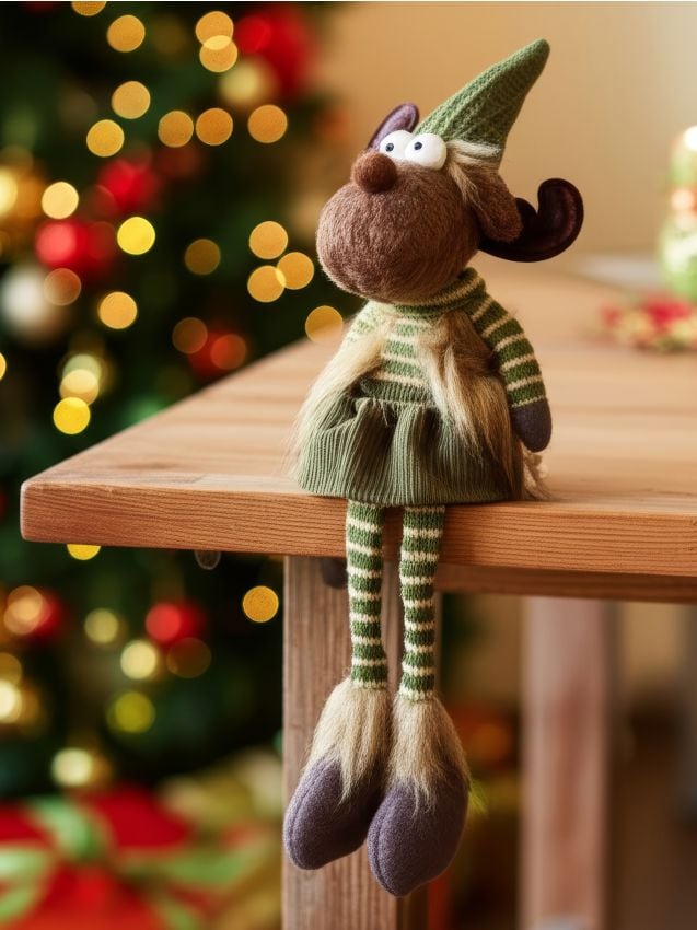 Sinsay - Vianočná stojaca dekorácia v tvare soba - viacfarebná