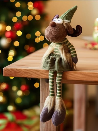 Vánoční stojící dekorace ve tvaru soba