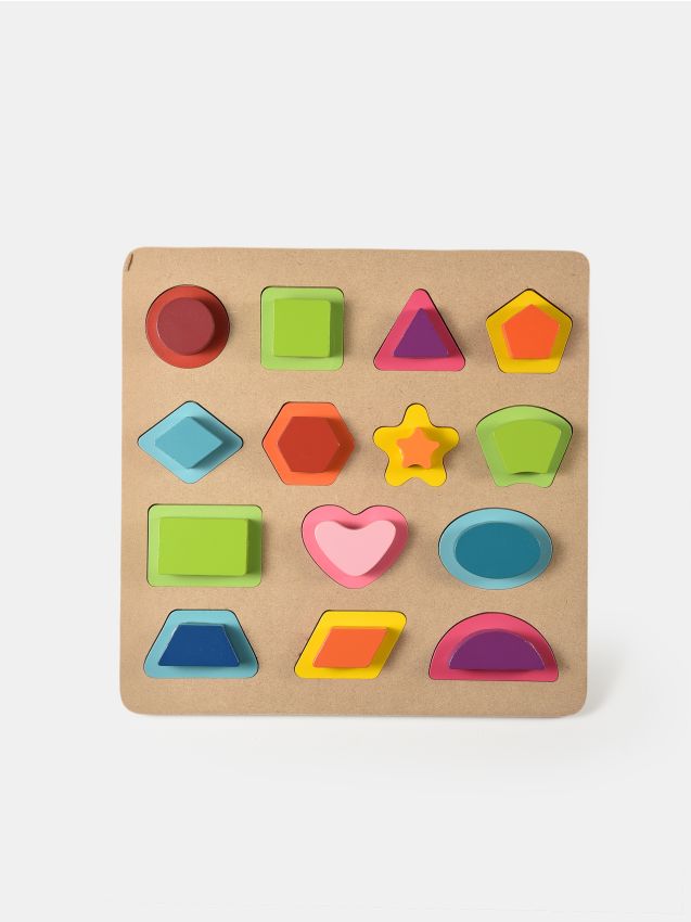 Sinsay Sinsay - Ξύλινο εκπαιδευτικό παζλ - πολυχρωμο