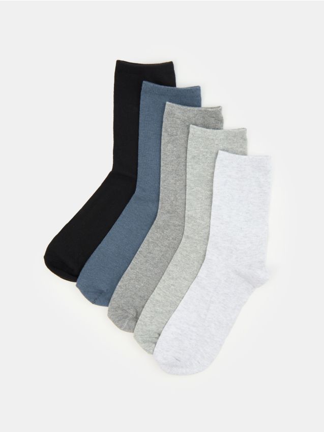 Sinsay - Súprava 5 párov ponožiek - viacfarebná