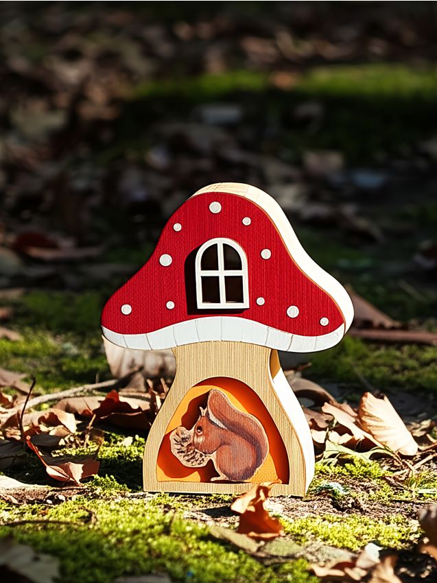 Sinsay - LED lampička v tvare huby - ružová