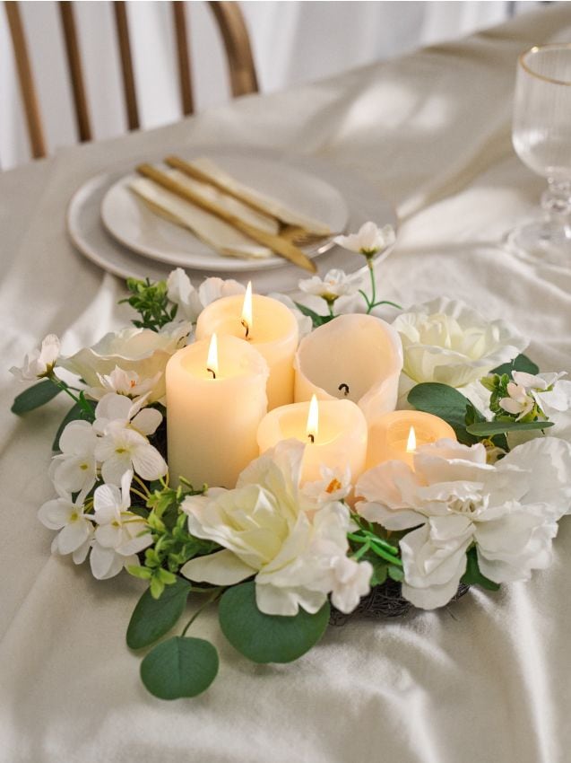 Sinsay - Coroniță decorativă florală - alb