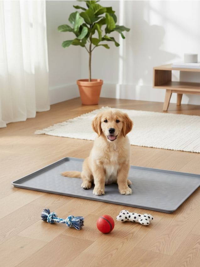 Sinsay - Mătura de silicon pentru animale de companie - gri deschis