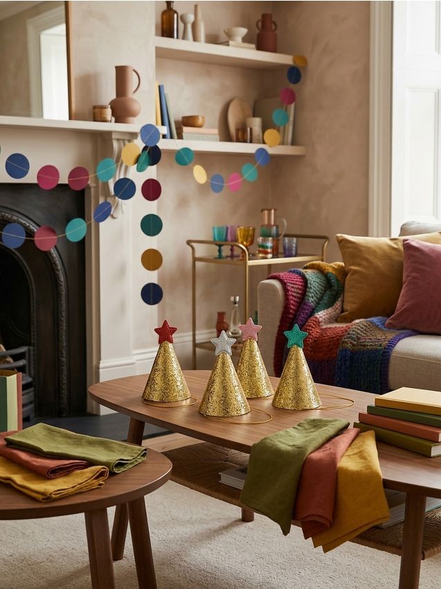 Sinsay - Set de căciulițe de aniversare - galben