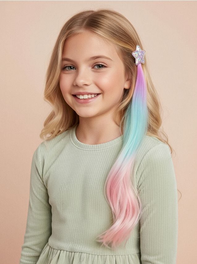 Sinsay - Spona do vlasov so syntetickými vlasmi - viacfarebná