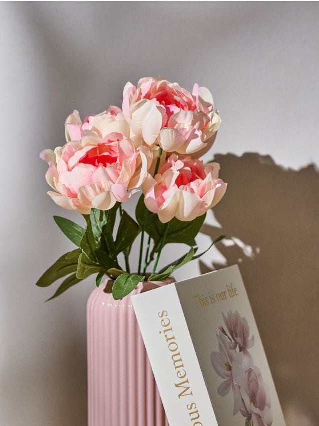 Sinsay - Plantă artificială decorativă - roz-pastel