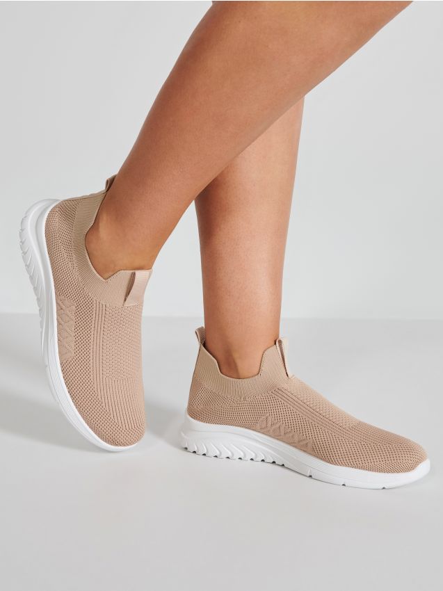 Sinsay - Sneakers slip-on - bej
