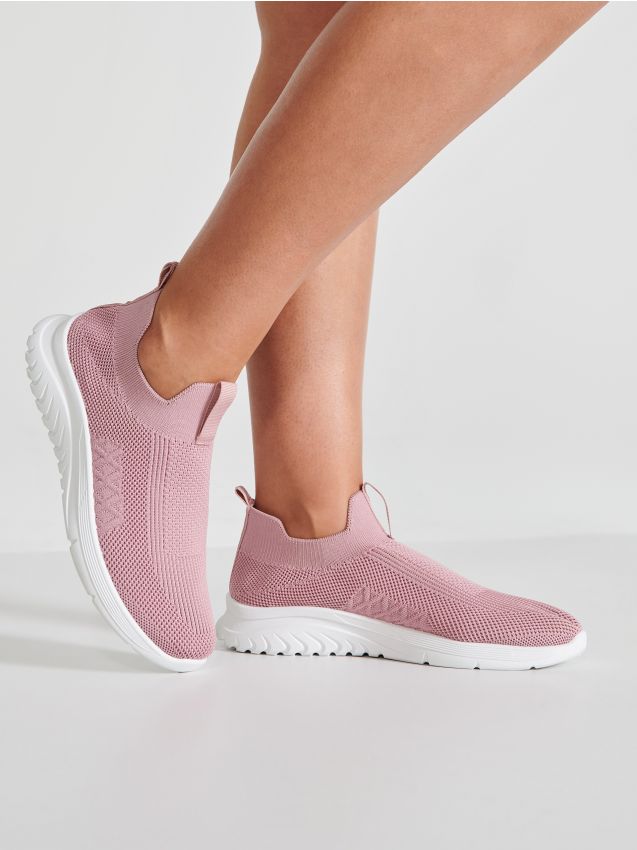 Sinsay - Sneakers slip-on - roz-pudră