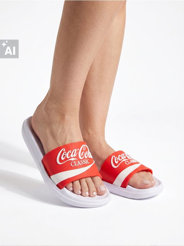 Sinsay - Saboți Coca-Cola - multicolor