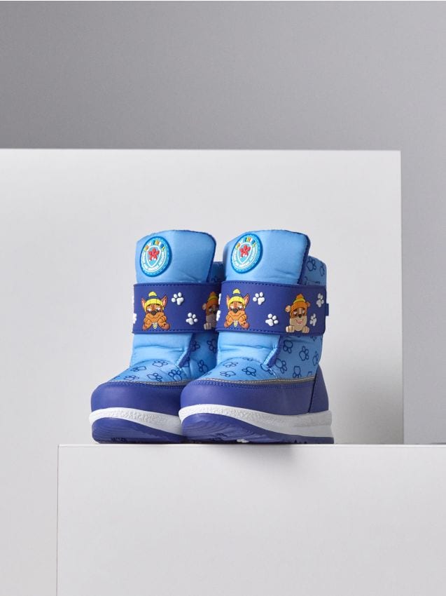 Sinsay - Zateplené snehule s reflexnými prvkami PAW Patrol - svetlomodrá