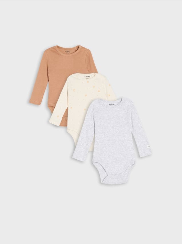 Sinsay - Súprava 3 body - krémová