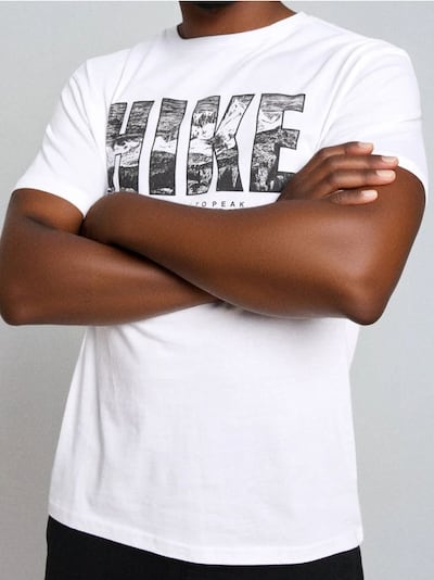 Бавовняна футболка з написом