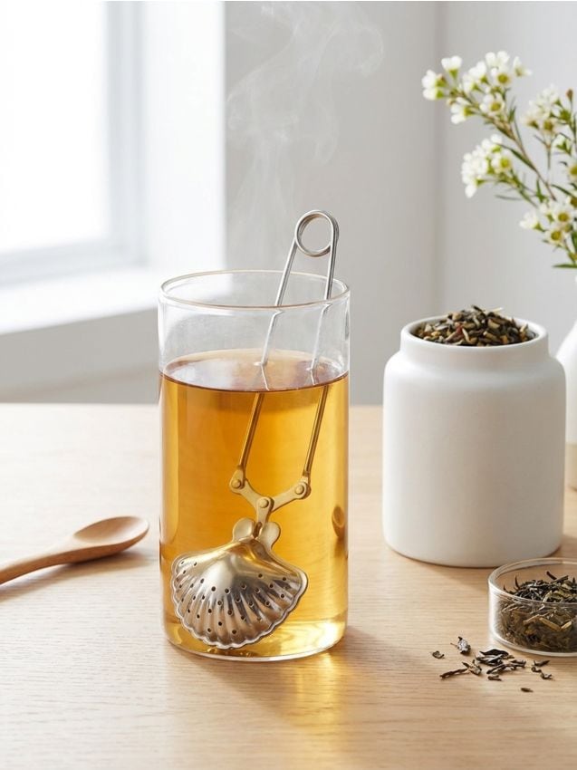 Sinsay - Infuzor de ceai în formă de scoică - argintiu