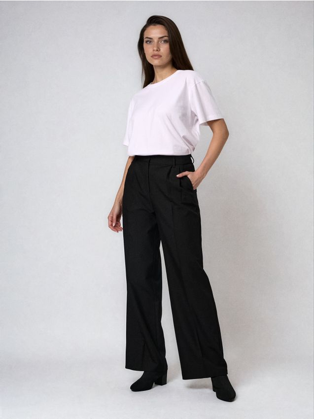 Sinsay - Široké nohavice - čierna