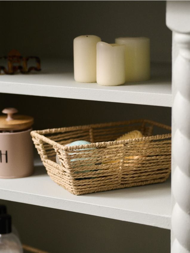 Sinsay - Coș de depozitare împletit - bej