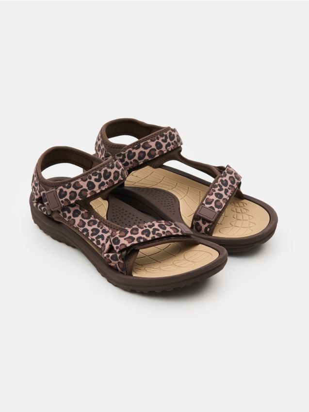 Sinsay - Sandale cu imprimeu leopard - multicolor
