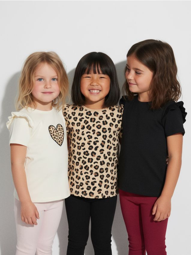 Sinsay - Bavlnené tričko 3 pack - viacfarebná