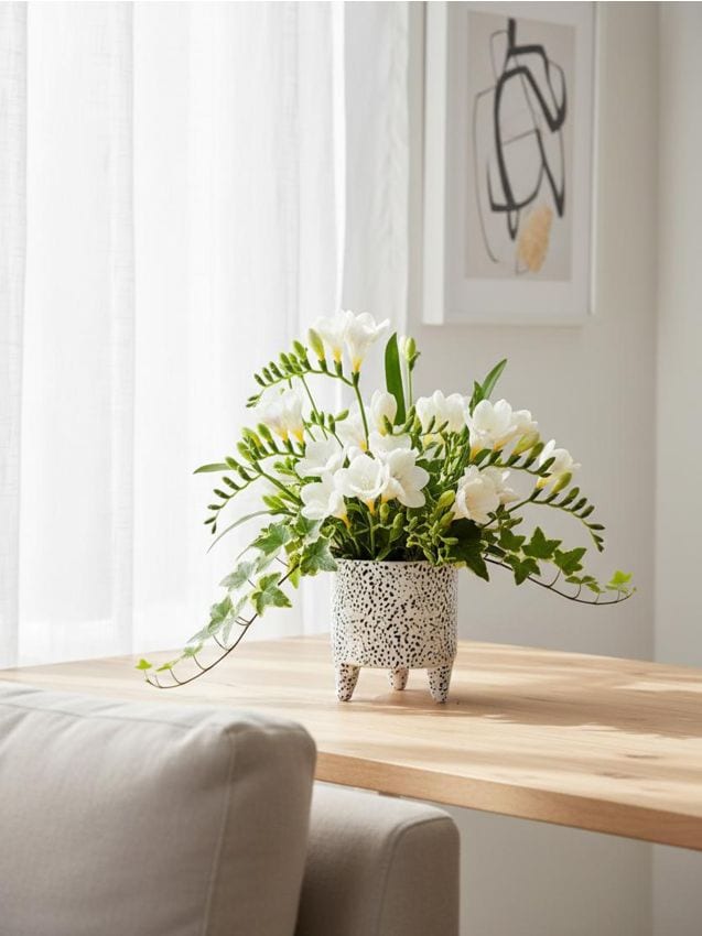 Sinsay - Ghiveci pe picioare cu model stropit - negru