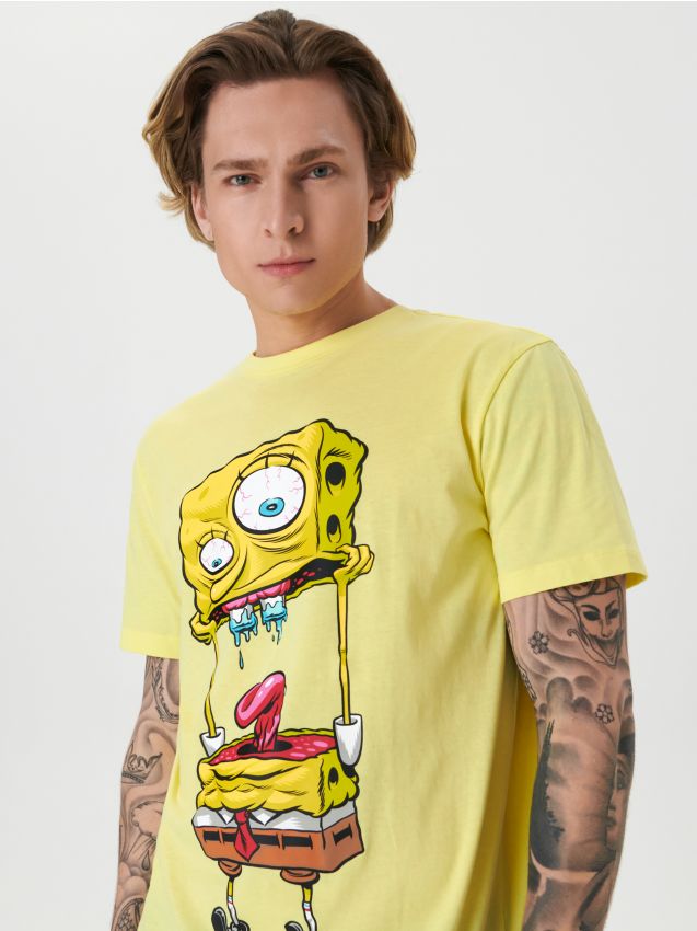 SpongeBob T-shirt Color white - SINSAY - 0145T-00X