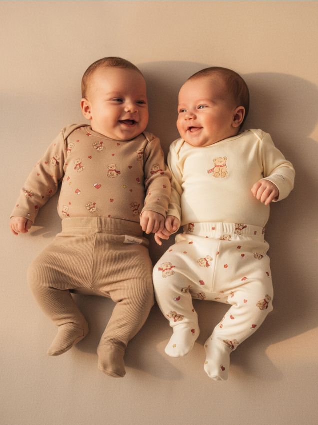 Sinsay - Súprava 2 body - krémová