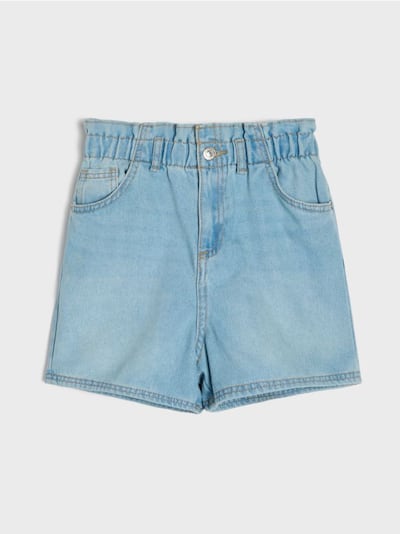 Farmerke paperbag šorts