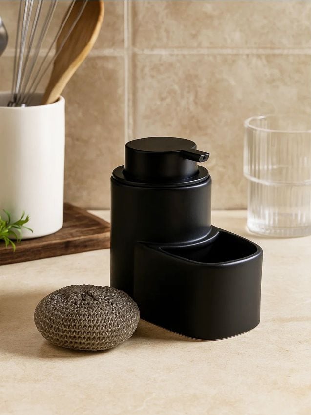 Sinsay - Dávkovač mydla s hubkou - čierna