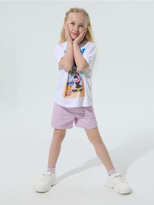 Sinsay - Șorturi din bumbac - mov