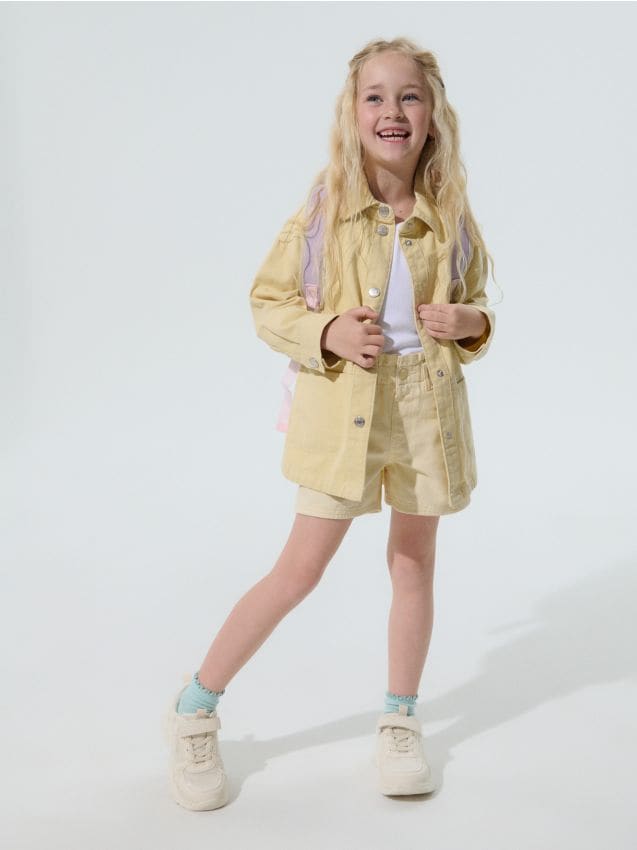 Sinsay - Șorturi din bumbac - galben