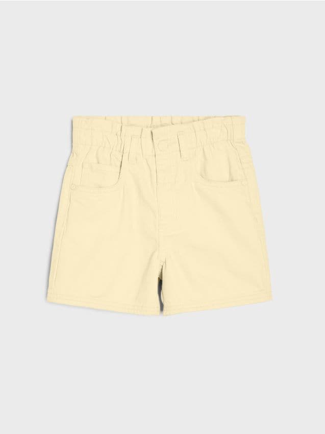 Sinsay - Bawełniane szorty - żółty