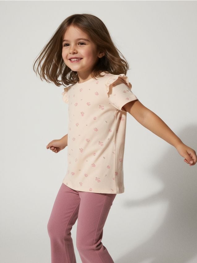 Sinsay - Tricou din bumbac - roz