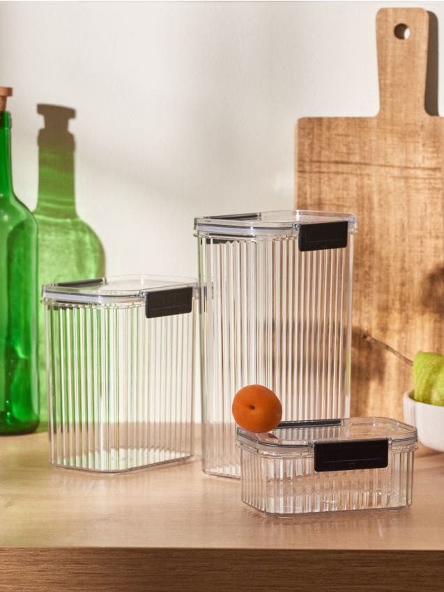 Recipiente pentru alimente cu capac 3 pack - SINSAY