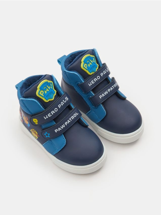Sinsay - Ľahko zateplené členkové topánky na suchý zips PAW Patrol - tmavomodrá