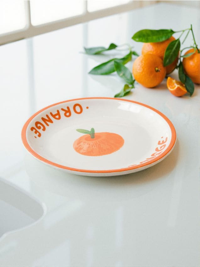 Sinsay - Tanier s ovocným motívom - oranžová