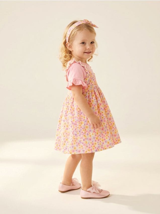 Sinsay - Set: rochie, tricou și bentiță - crem