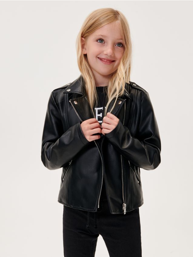 Biker jacket Color black - SINSAY - 8578E-99X